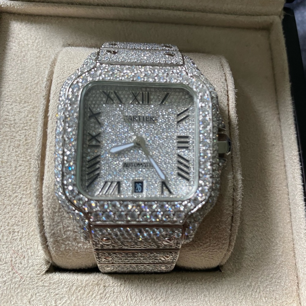 Cartier Moissanite Watch